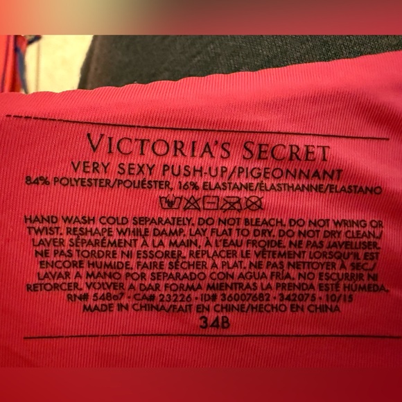 Very Sexy Victoria's secret push-up bra, bright pink size 34B - Picture 11 of 11